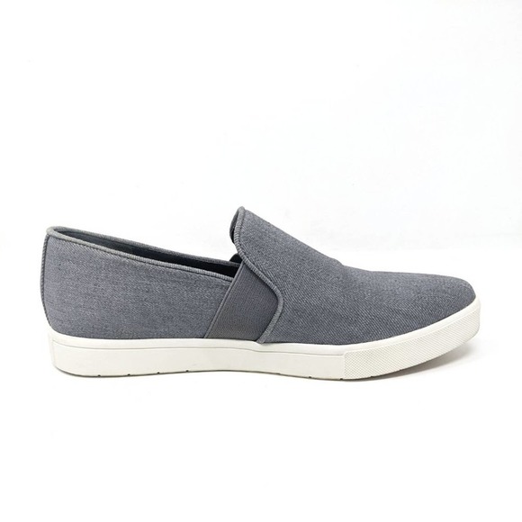 Vince Womens 6 Pierce Pointed Toe Denim Slip On Gray Casual Sneakers Shoes 36 - Picture 2 of 9